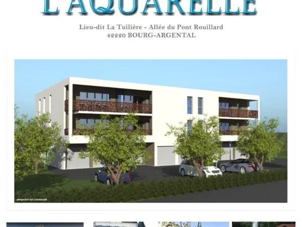 BOURG ARGENTAL 42220 Programme neuf de 9 logements du T2 au T4, 10 garages et 15 places de parkint