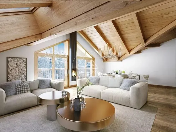 Magnifique Appartement duplex de 4 chambres et coin montagne au dernier étage au centre de Morzine -