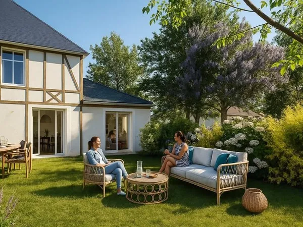 Maison neuve 3 pièces avec jardin