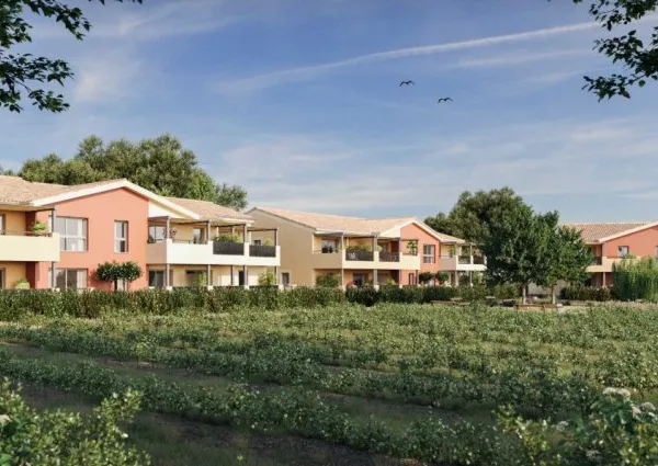 Bormes les Mimosas ,T2 traversant de 43,22 , avec terasse de 16m2