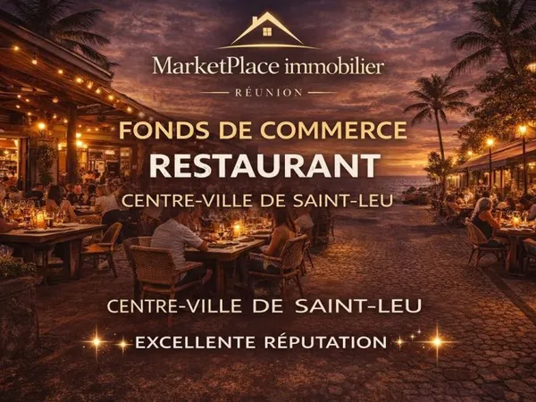 Exclusivité Fonds de Commerce - Restaurant à Saint-Leu