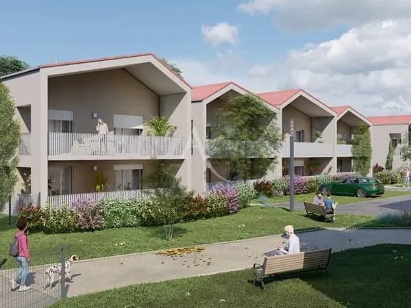 Attignat centre village T3 neuf avec jardin privatif