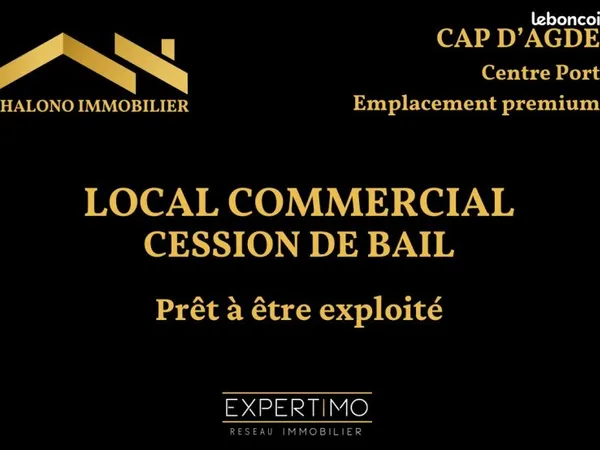 Local 33 m² Le Cap d'Agde