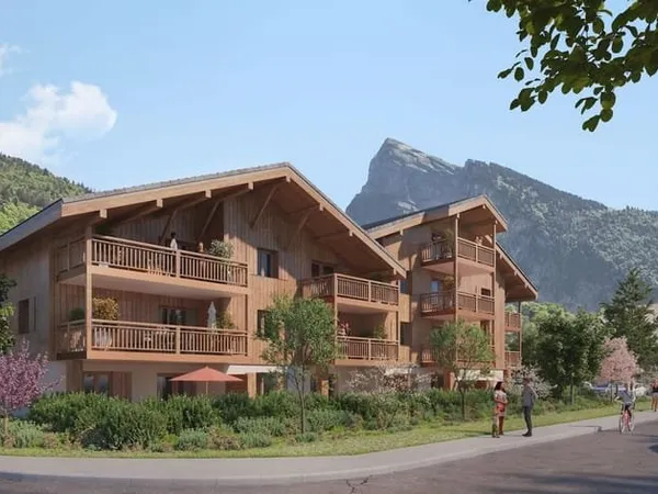 Nouveau appartement avec parking souterrain, centre de Samoëns