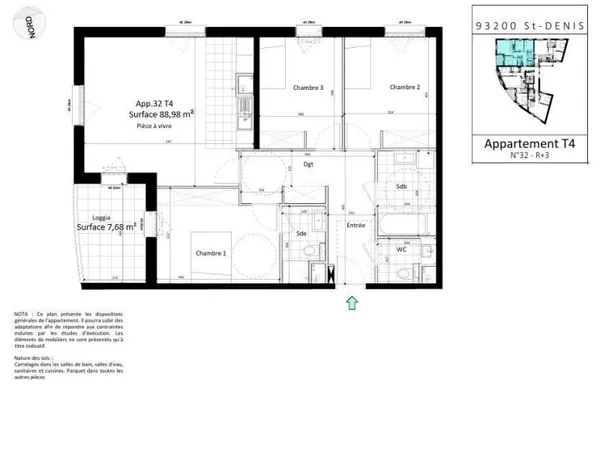 Vente Appartement 4 pièces