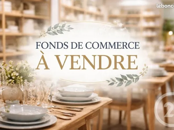 Commerce art de la table 150 m²