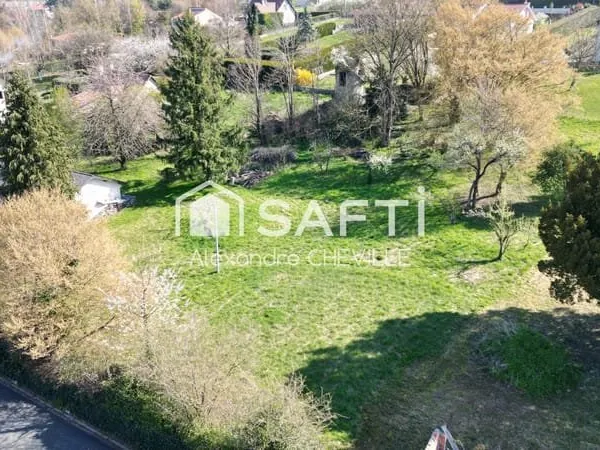 Creuzier-Le-Vieux : Terrain 1450m² avec vue panoramique