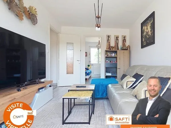 Appartement T3 de 49m² avec terrasse Centre ville
