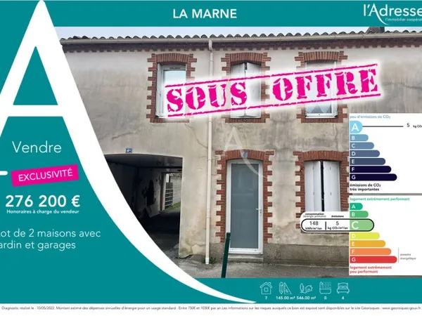 Lot de 2 maisons 145 m2