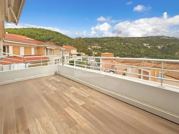 (06360) EZE VILLAGE 3 PIECES VUE PER PANORAMIQUE TERRASSE GARAGES