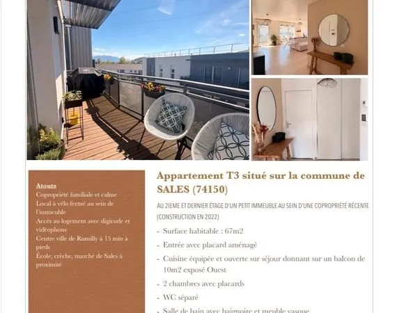 Appartement T3 - 67m2