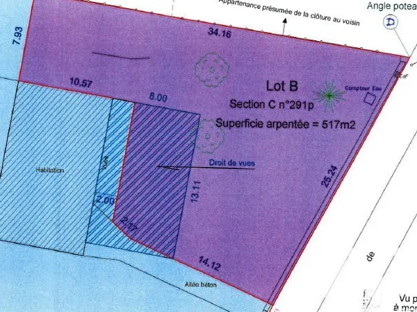 Terrain 517 m²