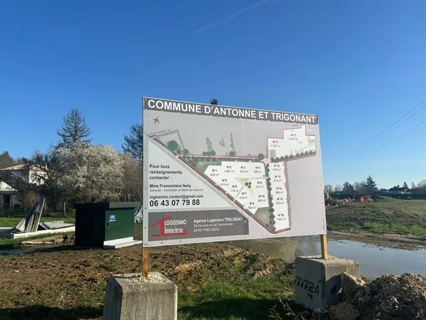 Terrain plat viabilisé a 10 minutes Perigueux