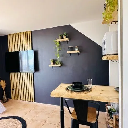 Studio meublé 19m2 + balcon vue mer