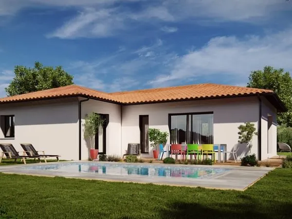 Maison plain pied de 85 m² à Décines-Charpieu au prix de 353 250 € !