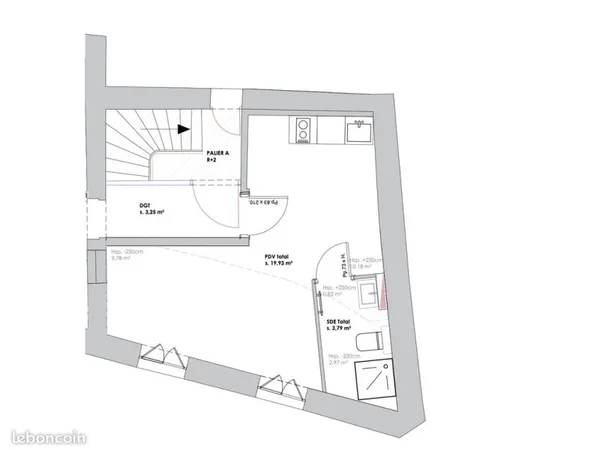 Appartement T1 à rénover