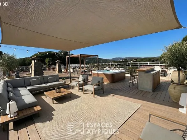 Appartement avec toit terrasse à réinventer