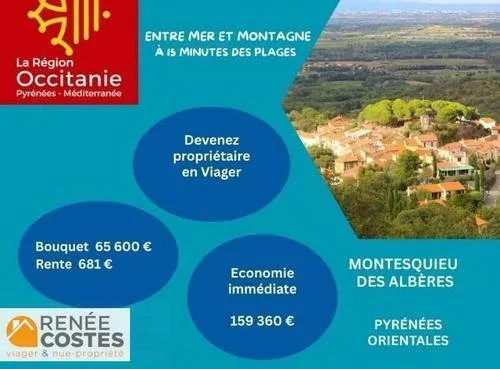 Viager occupé - F77-H77 ans - ARGELES SUR MER (66700)