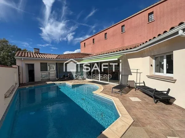 Port Leucate,Belle villa,T8 avec piscine sur parcelle de 400m²