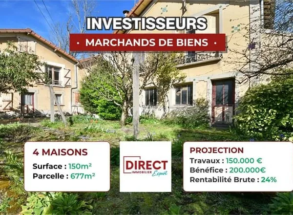 MAISON À DIVISER (4 LOTS) - À 2 MINUTES DU RER