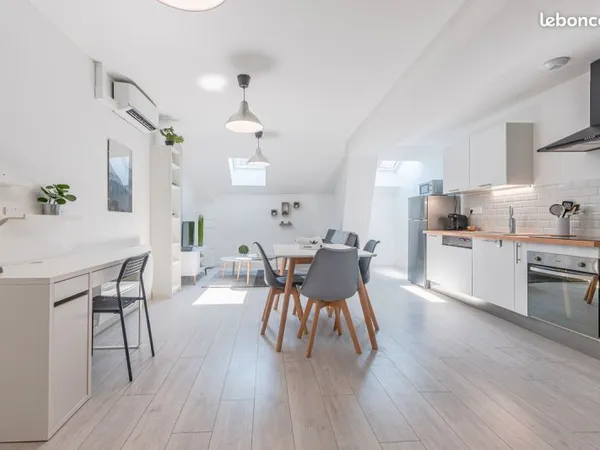 ✨F2 meublé rénové 48 m² - Audun‑le‑Tiche - 5 min Luxembourg - Gare proche - Climatisation