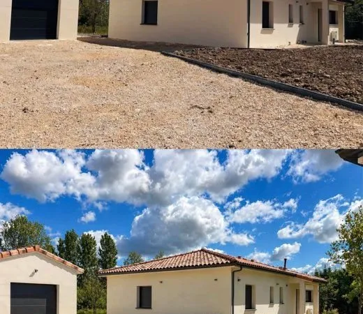 Maison neuve 117 m² - Terrain 913 m² - 4 chambres - Garage - Prestations de qualité