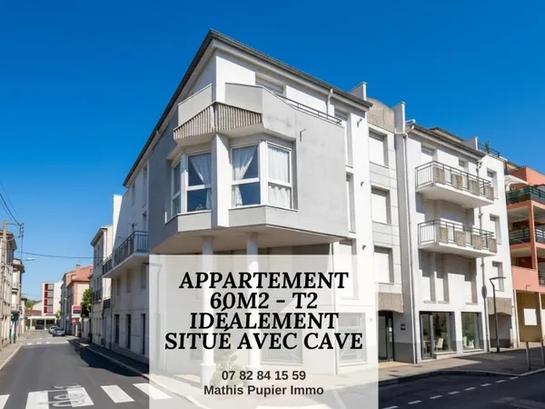 Appartement 2 pièces 60 m²