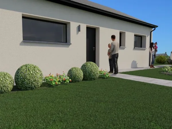 Terrain + maison 80 m²