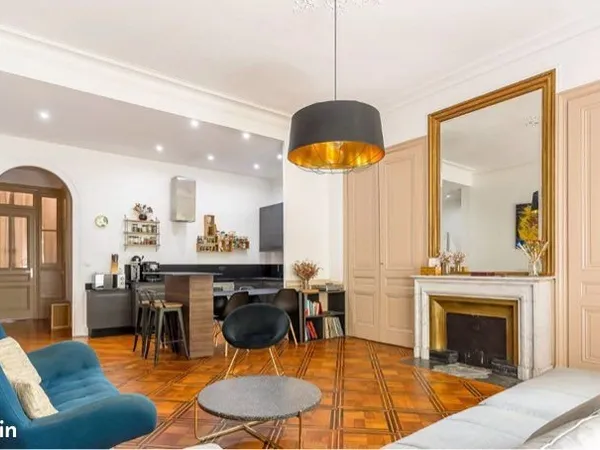 T4 meublé 96 m² - Standing - Saxe-Gambetta - Clim, balcon, charme ancien