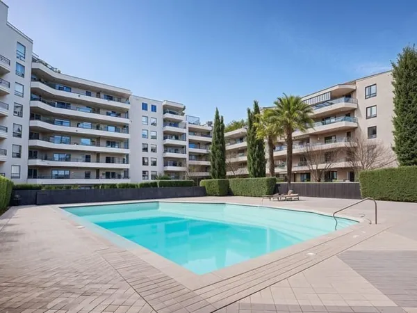 T4 95 m2 6ème étage traversant avec piscine, garage et cave