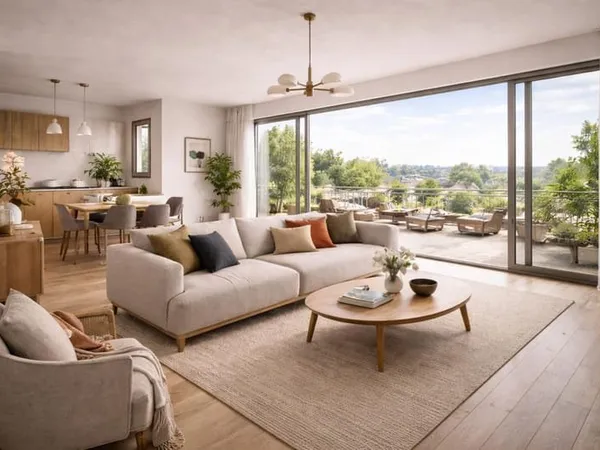 MAGNIFIQUE T4 DE 91m2+ BALCON DE 20m2 AU PIED DU METRO 4 ET FUTURE METRO 15