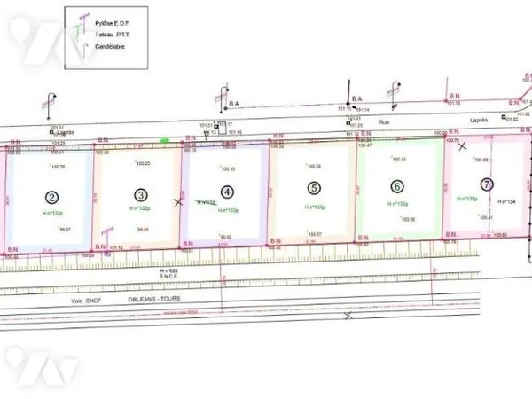 Terrain 550 m²