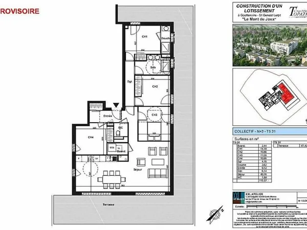 Appartement neuf Vente Saint-Genest-Lerpt 5p 112m² 425000€