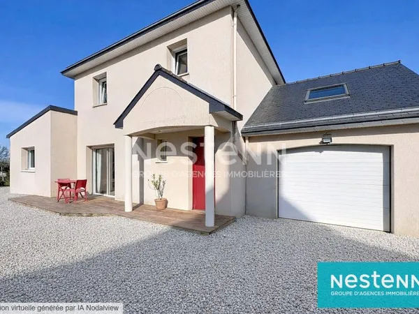 Maison contemporaine à vendre à Plaintel -à proximité des commerces, 4 chambres dont une au rez de c