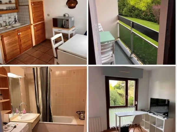 Studio meublé 30m2 + balcon