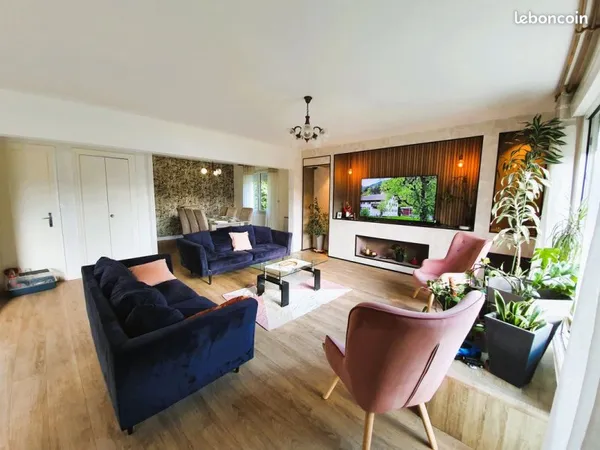 Maison 144 m2, terrain 1230m2, 7 pièces, 5 chambres