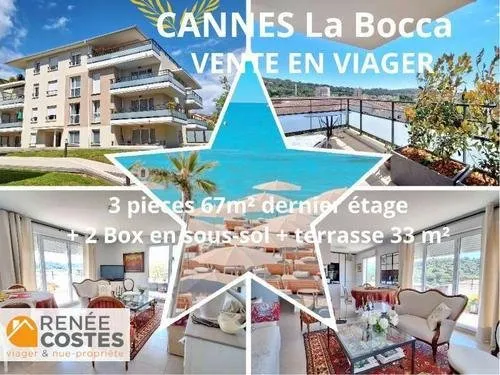 Viager occupé - F78-H72 ans - CANNES LA BOCCA (06150)