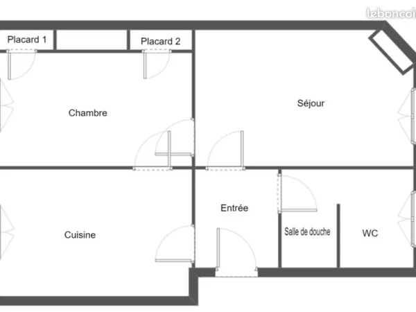 Appartement t2 Thiers Coty Flaubert