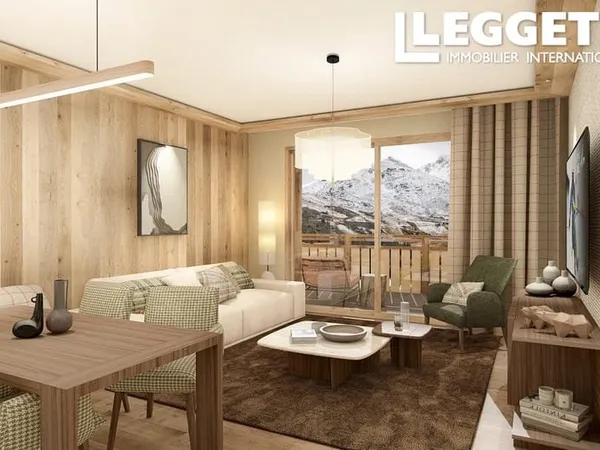 Appartement neuf 1 chambre ski-in ski-out à La Tania, Courchevel, avec un bon potentiel locatif avec