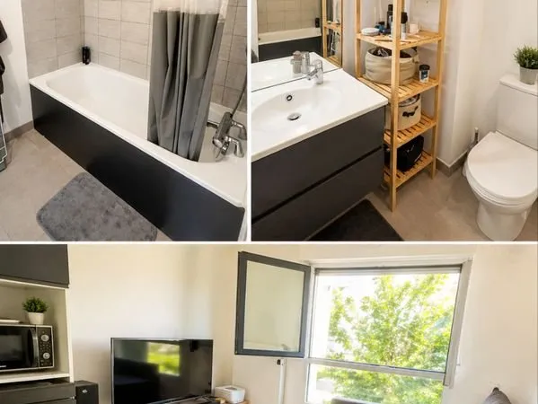 Studio meublé 28 m² - Lumineux - Poissy - 7 min gare