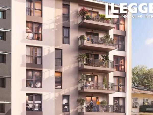 Nice - Cyrille Besset. Programme neuf. Appartement 3 pièces avec terrasse. Parking disponible