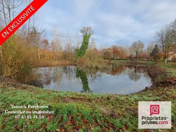 ETANG sur terrain de 5 000M²