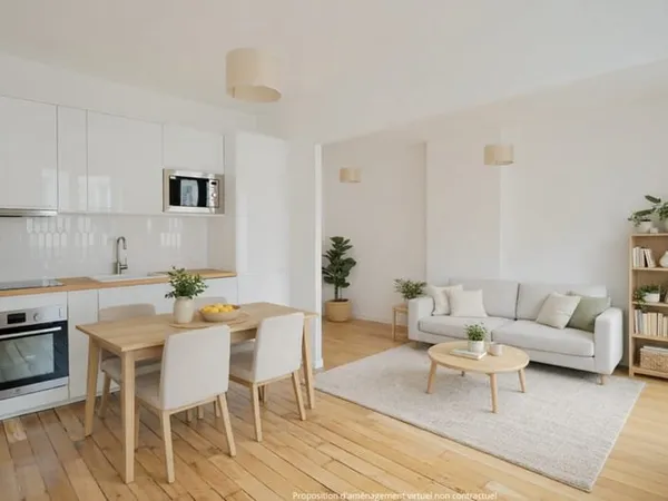 Paris XIV - 3 pièces rénové - 2 chambres au calme avec ascenseu