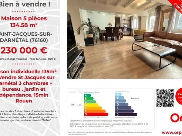 Maison 5 pièces 135 m²