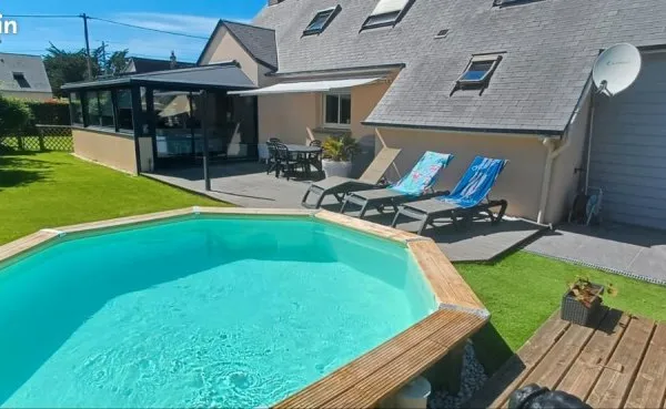 Villa 5 pièces 121 m² avec piscine chauffée sur Portbail Plage