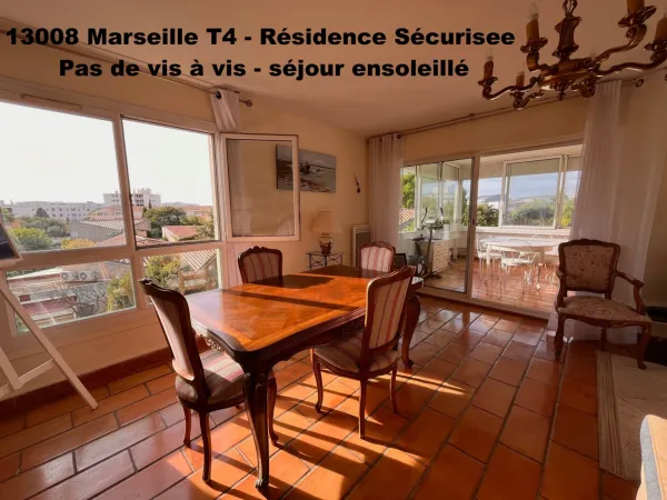 FLORALIA 13008 - T4 - TERRASSES - Cave + Place de Stationnement + Garage (box). 419 400 euro