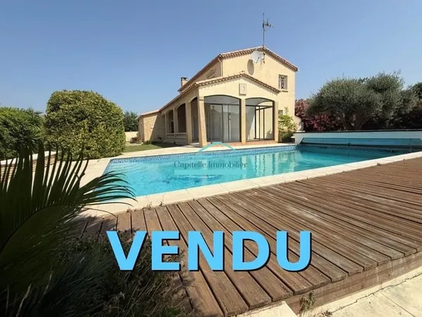 Belle villa familiale à Mireval 160m2 terrain 1200m2 piscine