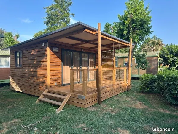 Chalet 32 m² terrasse couverte - plage à pied - Corse - Résidence principale- secondaire - Investiss