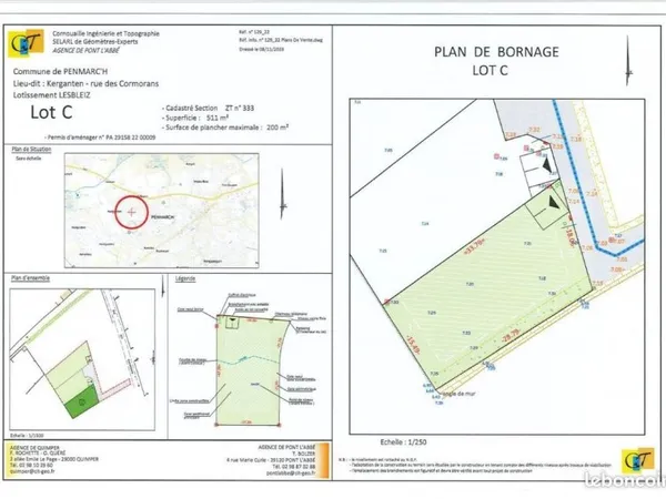 Terrain 511 m² Penmarch