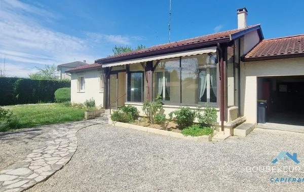 Maison individuelle, à BERGERAC (24) plain pied, 3 chambres, 109m²+ jardin + garage